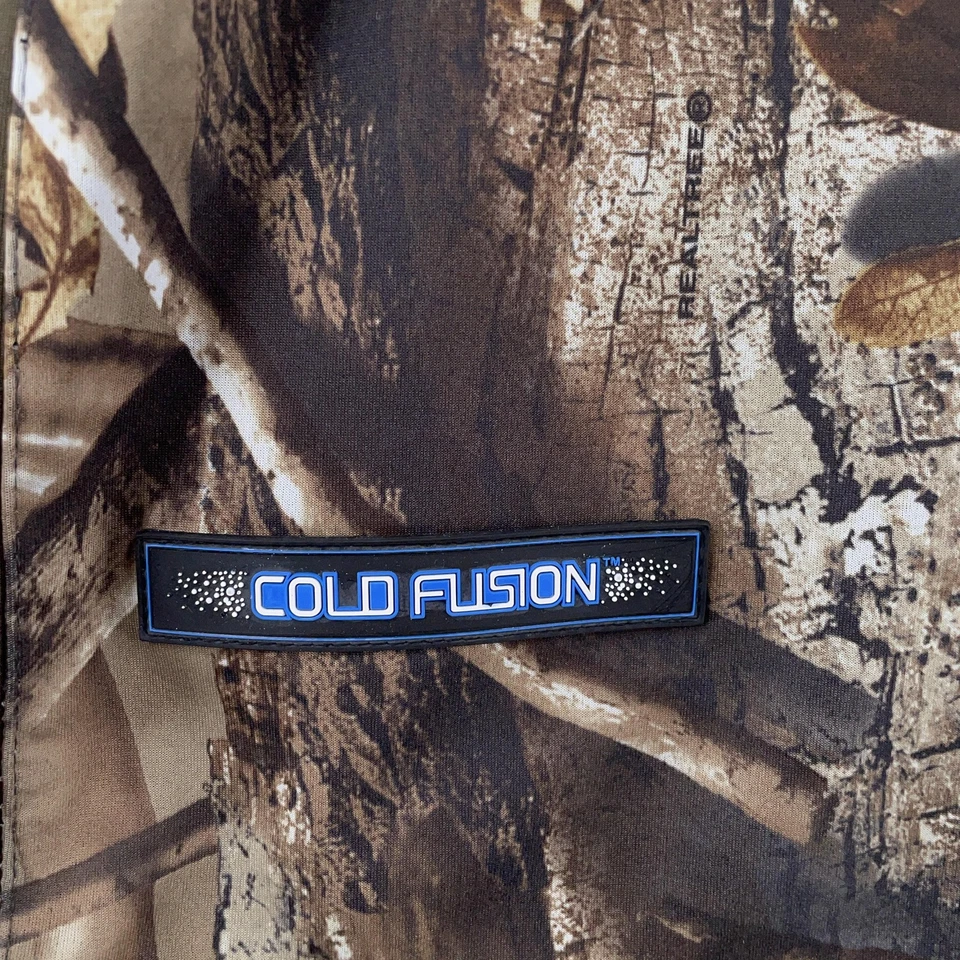 Chaqueta Scent Blocker 1/4 Cremallera Grande Realtree Camuflada UnderGuard XLT Cold Fusion Foto 3 de 4