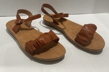 Lucky Brand Girls Sandals Cognac Brown Grace Size 2 New