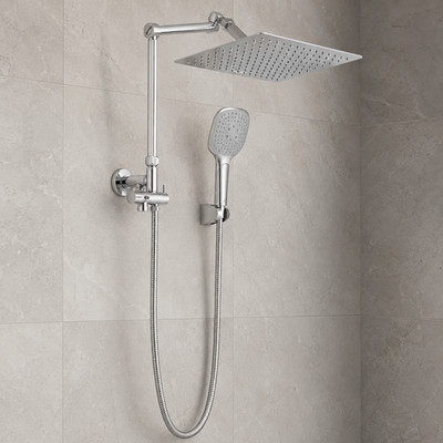 Ophanie 12 in Rain Shower Head Combo Handheld 5 Modes Chrome Extension Arm