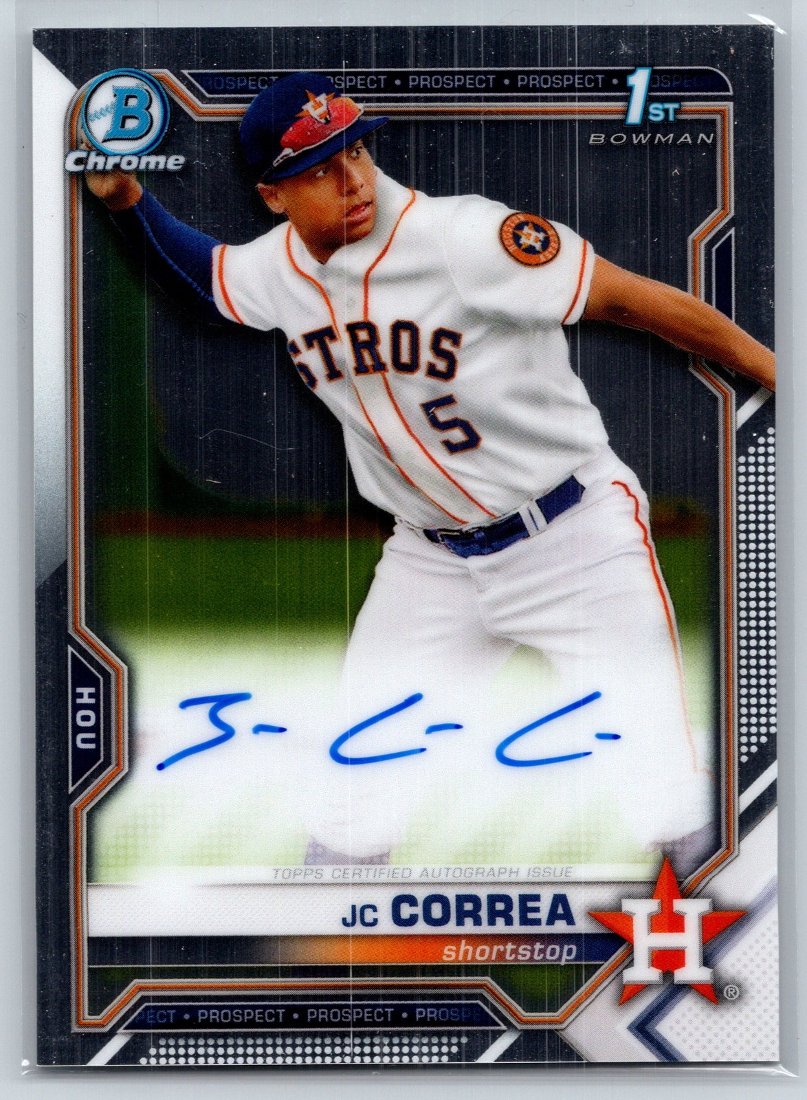 2021 Bowman Chrome #CPA-JCO JC Correa Prospect Autographs