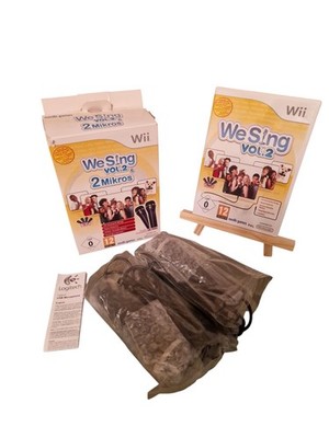 Nintendo Wii Spiel We Sing Vol 2 mit 2 x  Mikrofone Mikro Mikrofon Mikros