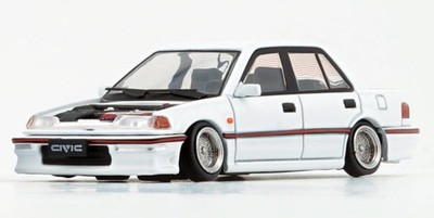 BM 1/64 Die Cast HONDA CIVIC EF2 (LHD) Model Car *WHITE* #64B0403