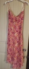 VINTAGE Y2K Sundress In Bright Summer Coral Colors By Express SZ 9/10