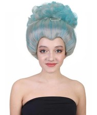 18th Century Pearl Blue Baroque Women’s Wig | Adult Marie Costume for Halloween