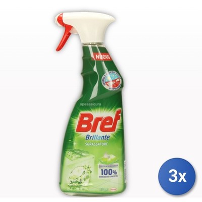 3x Bref Sgrassatore Trigger 750 Ml Brillantante Verd Weiß