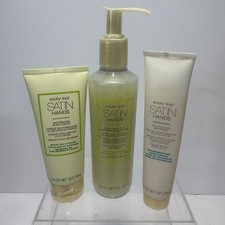 Mary Kay Satin Hands Set White Tea Citrus Shea Scrub Green Lotion Softener New