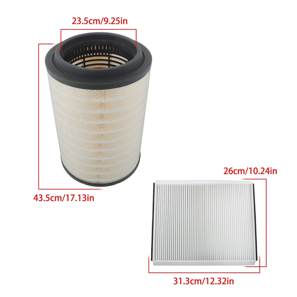 Piezas de camión LABLT para Volvo VNL 2004-2024 1 x motor + 2 x filtro de aire de cabina P605551 Foto 2 de 4