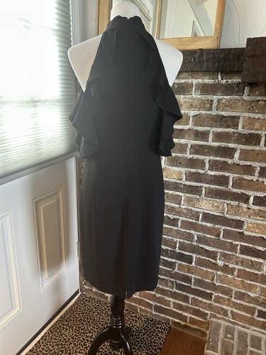 LBD - Figure Hugging Cold Shoulder Dress, Size M