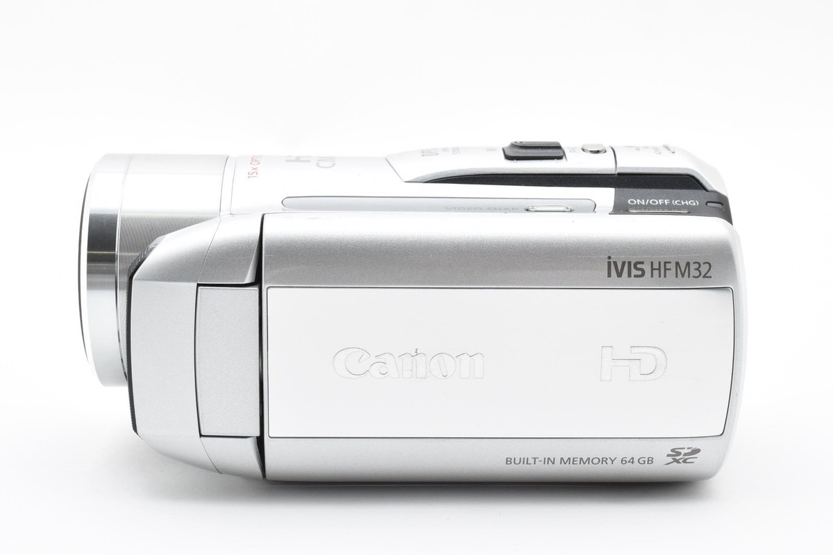 Ex+3] Canon iVIS HF M32 64GB HD Video Camera Camcorder Silver w