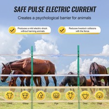 Electric Fence Tape, 1640Ft 500M Polytape Fencing Hot Wire, 3/4" Width 6 Stainle