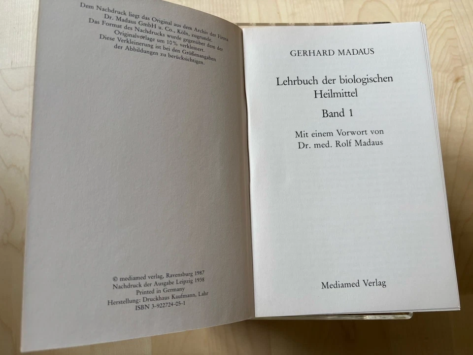 Gerhard Madaus: Lehrbuch der biologischen Heilmittel (Komplettset 11 Bände) - Bild 3 von 3