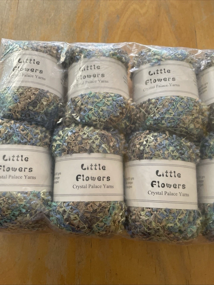 Lote 1 10 Madejas Cristal Palacio LITTLE FLOWERS color 8130 Foto 2 de 4