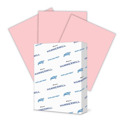 Hammermill Colored Paper, 24 lb Pink Printer Paper, 8.5 x 11-1 Ream (500 Shee...