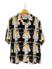 WACKO MARIA Short Sleeve Shirt M Rayon Multi color All over Pattern