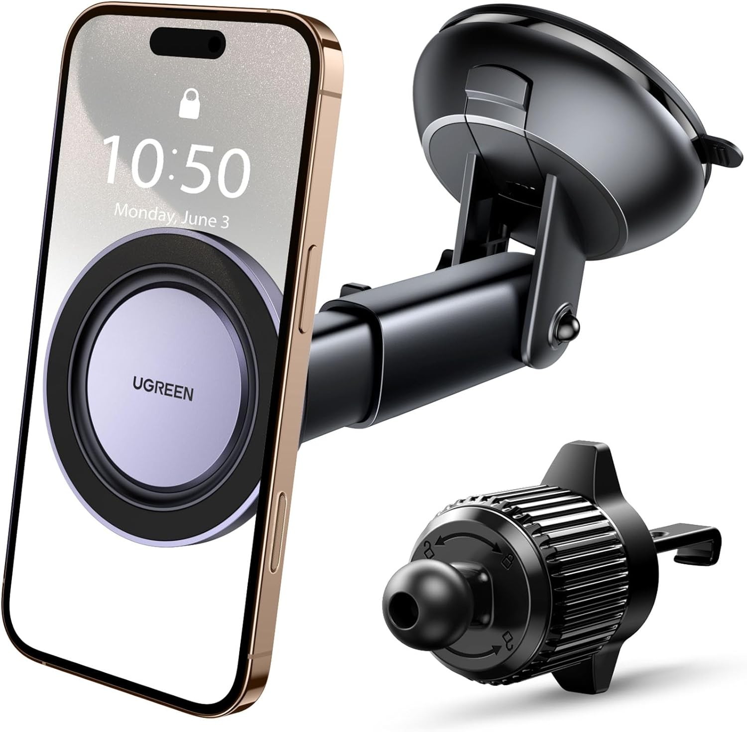 UGREEN Magnetic Car Phone Mount Compatible with MagSafe - [2025...