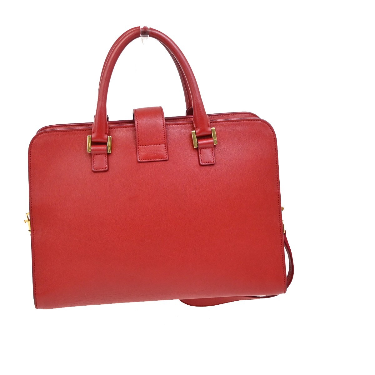 Borsa a mano SAINT LAURENT YSL logo Cabas 2 vie pelle rossa GHW Italia 95RL253