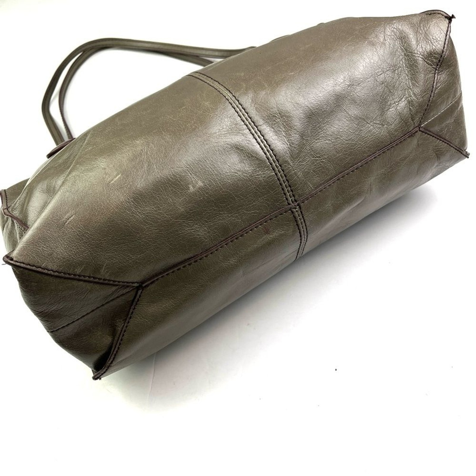 HOBO International Friar Taupe Gray Leather Shoul… - image 4