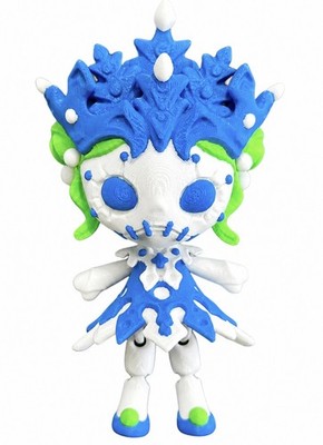 XL Frozen Eiskönigin Stoffpuppe 3D Druck Figur Kühlschrankmagnet Voodoo Puppe Goth Alt