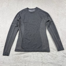 Figs Scrub Seamless Top Women's Gray Small Underscrub Long Sleeve Medical Stretc