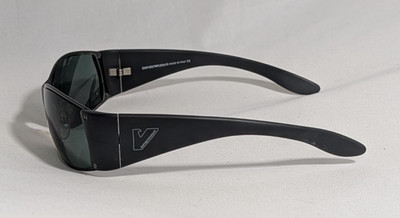 Vintage Emporio Armani sunglasses wrap rivet Matrix 132-S 1145