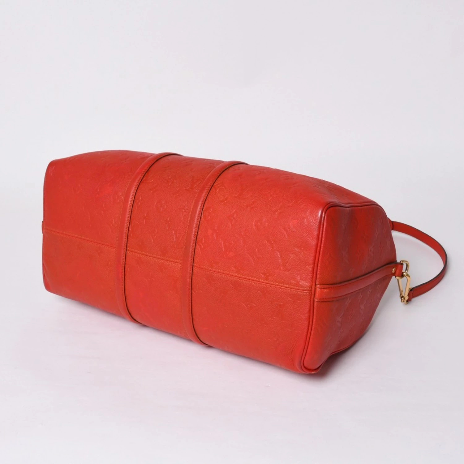 Louis Vuitton Monogram Empreinte Keepall Bandouliere Red Shoulder Strap Booklet image 9