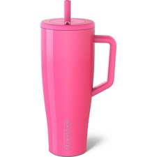 New BruMate Era 40 oz Tumbler with Handle  Straw 100 Leakproof, Neon Pink