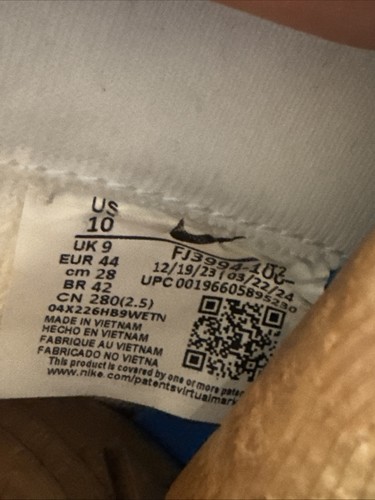 Nike React Infinity Run Flyknit 3 Gr.10 weiß blau rot Laufschuh (FJ3994 100) - Bild 7 von 7