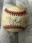 GEORGE BRETT  AUTOGRAPHED Baseball JSA Certified. Signed In 1989. Royals