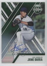 2017 Panini Elite Extra Edition Emerald Auto 15/25 Jaime Barria #100 Auto fm0