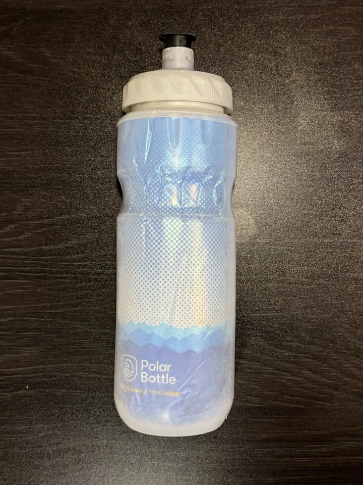 Polar Bottle Breakaway Insulated Water Bottle 20oz – Blue/White – BPA-Free USA - Image 2 of 4