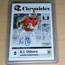 2020 Chronicles Draft Picks K.J. Osborn Rookie Auto Miami Vikings