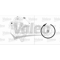 Valeo Starter 0.9 KW FüR Peugeot 206 CC 1.6 16V 1.4I 1.1I CitroëN C2 C3 I 455748