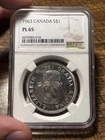 1963 Canada $1 Dollar | NGC PL65 Pop 133