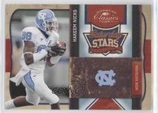 2009 Donruss Classics Saturday Stars Platinum 16/25 Hakeem Nicks #13 7p8