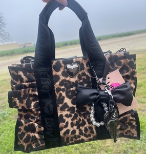 Sac à Dos Betsey Johnson Chat Léopard - Nude/blanc, Cuir PU - Taille Small, Bretelles Réglables - Neuf Avec étiquettes
