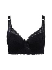 Lace Bra Women Full Cup Adjustable Thin Plus Size Soft Large B C D Cups
