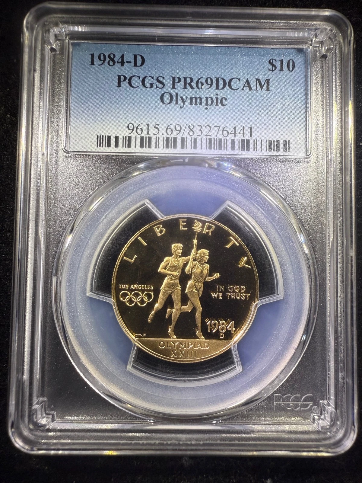 1984-D Olympic $10 Gold Ten Dollar Commemorative PR69DCAM PCGS