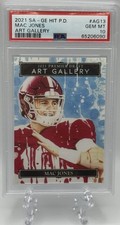 Mac Jones 2021 Sage Hit Premier Draft Art Gallery #AG13 PSA Gem Mint 10! 49ers