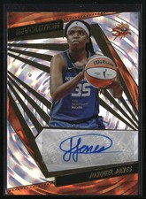 2022 Panini Revolution WNBA #AG-JQJ Jonquel Jones Autographs Fractal #38/99