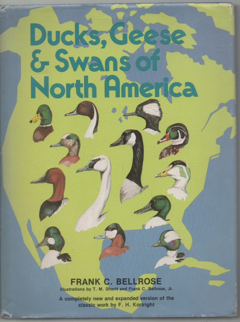 FRANK BELLROSE DUCKS GEESE SWANS OF NORTH AMERICA SECOND EDITION HB DJ 1976