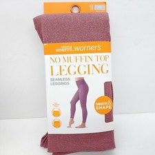 Blissful Benefits by Warner's Size XS - No Muffin Top Leggings Red Textured