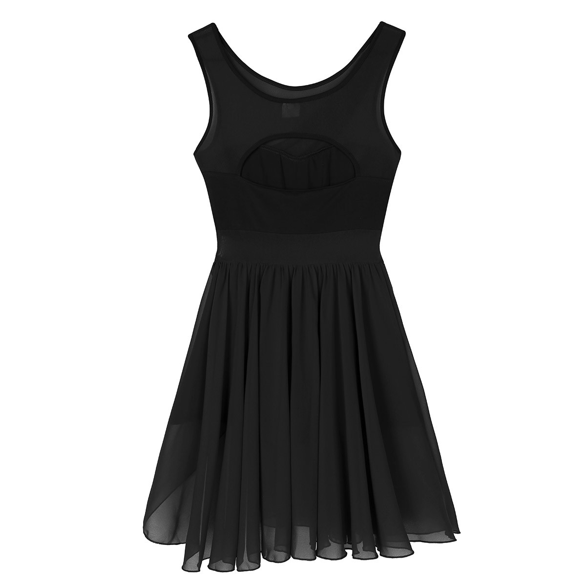 Abito Da Ballo Asimmetrico Per Donna - Tango, Latino, Salsa - Poliestere E Chiffon - Foto 2