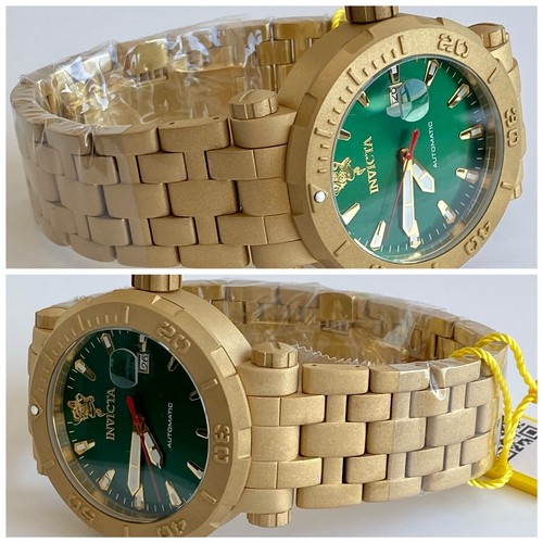 48mm Auto | Goldtone SANDBLASTED Bracelet | SEA BASE LE#0083/1000 Invicta Watch - Picture 8 of 12