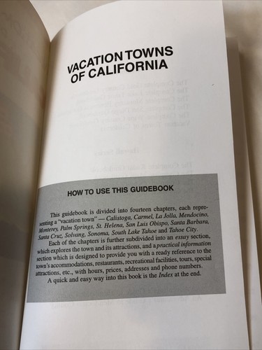 An Indian Chief Travel Guide 4st Ed Vacation Towns Of California Vintage 1999 PO - Picture 5 of 12