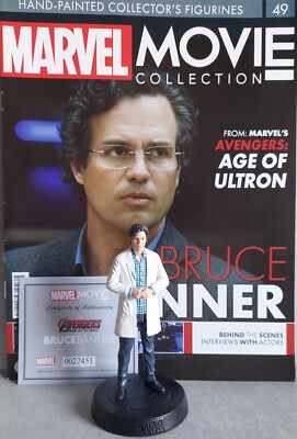 MARVEL MOVIE COLLECTION #49 Bruce Banner Figurine (Avengers: Age of Ultron) FIGU