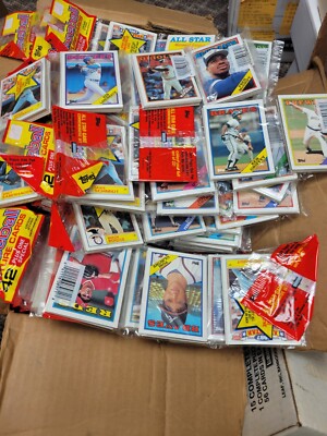 1988 TOPPS Baseball Rack Packs! Glavine RC, Bonds, Bo, SEALED (2 Packs)