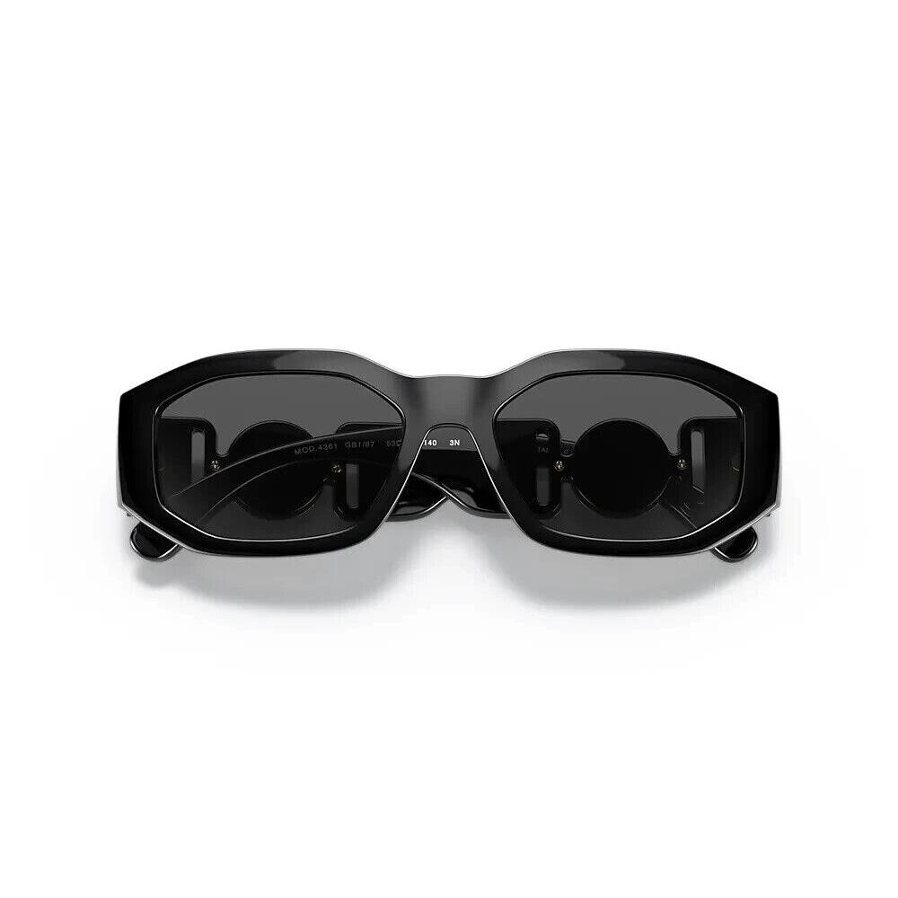 Versace MOD4361 ブラックサングラス メドゥーサ ビギー サングラス ブラック | VERSACE JP