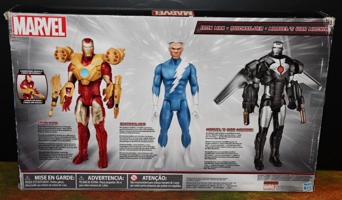 Marvel Titan Hero Series QuickSilver Ironman War Machine Toys r Us