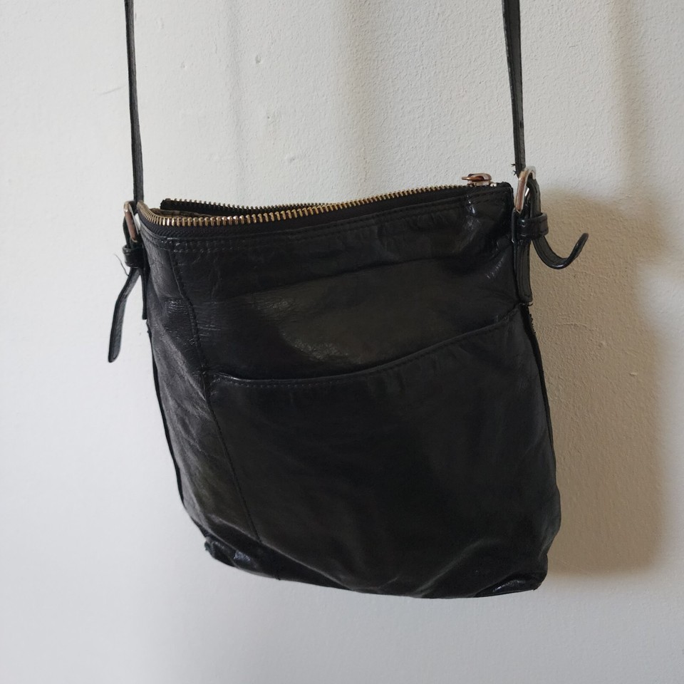 Hobo International Black Crossbody Leather Bag eBay
