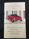 Dad birthday card,  classic car, verse,  9" x 5"